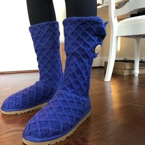 Brand new Ugg Cardi boots; royal blue size 5 👑